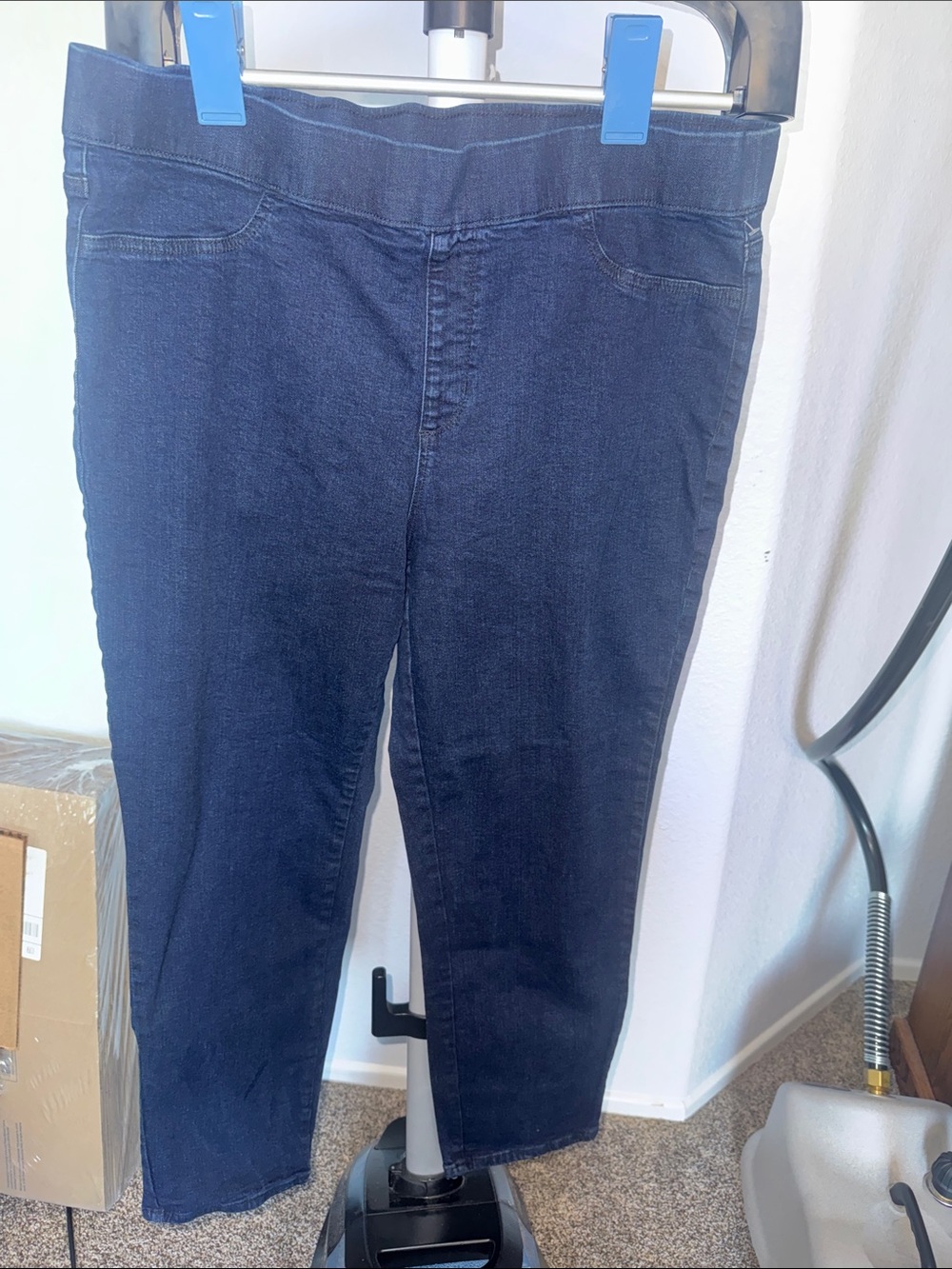 Karen Scott Dark Blue Pull-On Jeggings